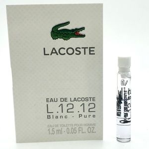 ❤️ 4 for $25 Lacoste Eau De Lacoste Blanc L.12.12 Mini Travel Vial NEW